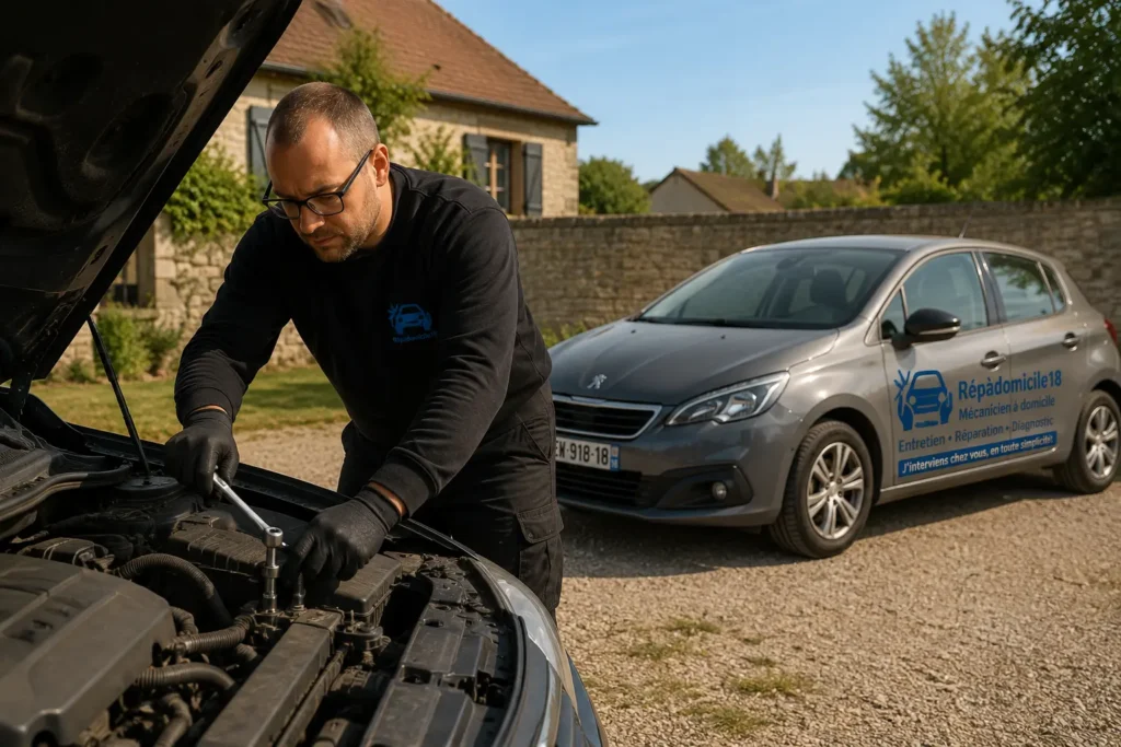 Johnny, mécanicien automobile à Argent-sur-Sauldre