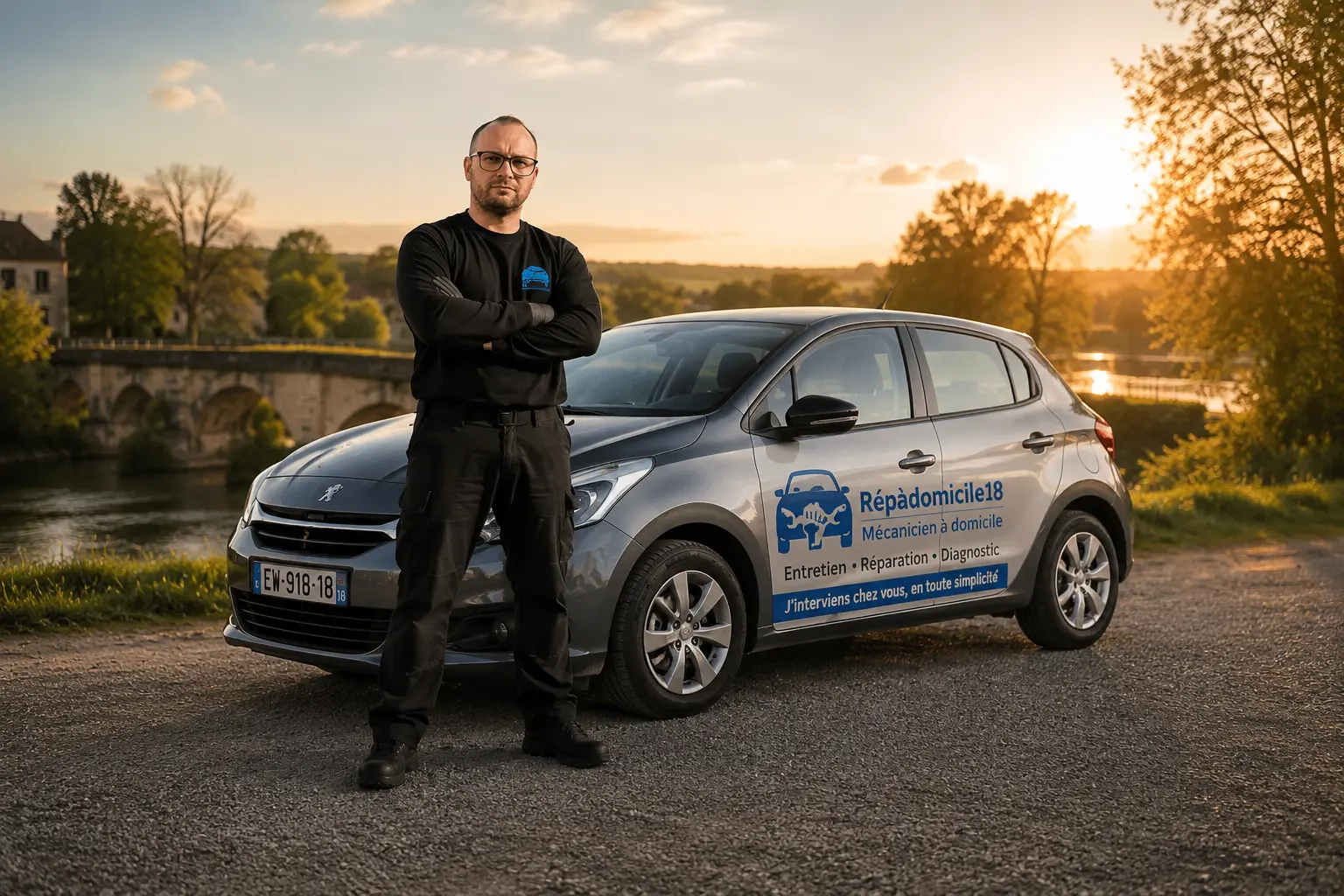 Johnny, mécanicien automobile à Argent-sur-Sauldre